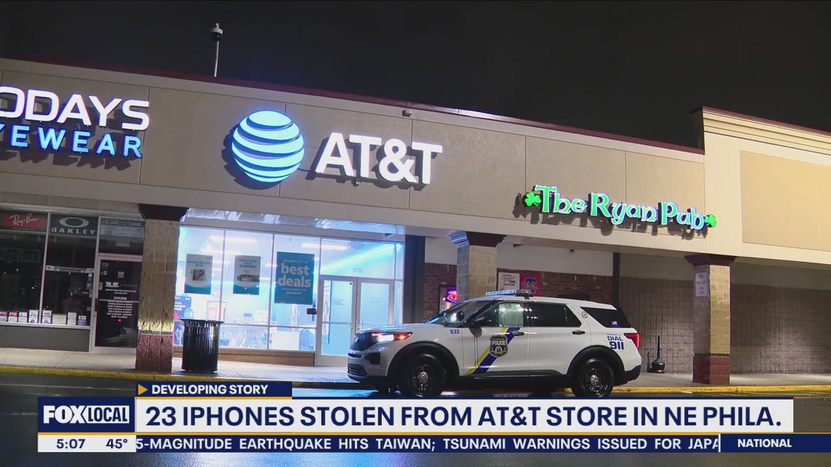 23 iPhones stolen from AT&T store in Northeast Philadelphia